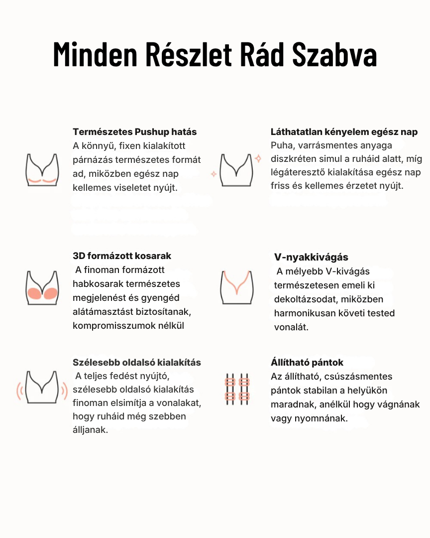 Nelli™ Kényelmes Mindennapi Melltartó